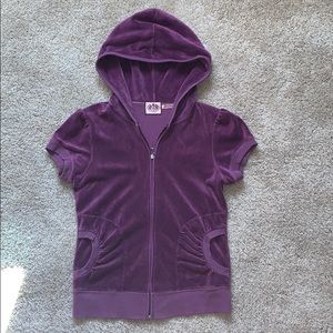 Juicy Couture Short sleeve zip up hoodie